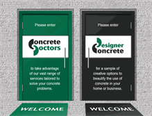 Tablet Screenshot of concretedoctors.co.nz